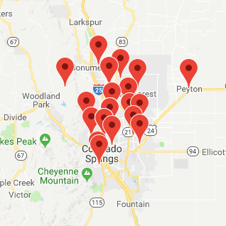 J Rick Lawn Care | Colorado Springs Service Areas